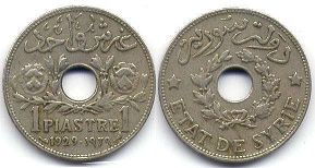 coin Syria 1 piastre 1929
