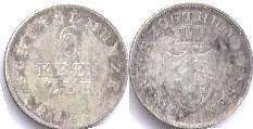 coin Hesse-Darmstadt 6 kreuzer 1833