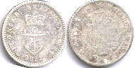 coin British West Indies 1/16 dollar 1822