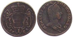 coin RDR Austria 1 pfennig 1765