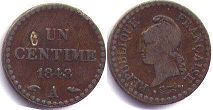 moneda Francia 1 céntimo 1848