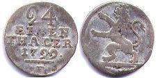 coin Hesse-Cassel 1/24 taler 1799