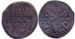 coin Saxe-Gotha-Altenburg 1,5 pfennig 1746