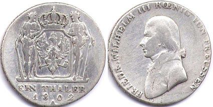 Münze Preußen 1 Thaler 1802