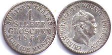 coin Prussia 1 groschen 1860