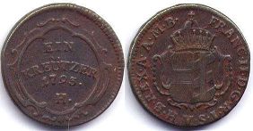 Münze Burgau 1 Kreuzer 1793