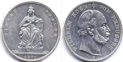 Münze Preußen 1 Thaler 1871