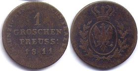 Münze Preußen Groschen 1811