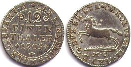 coin Brunswick-Wolfenbüttel 1/12 taler 1805