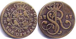 moneta Polska grosze 1767