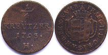 coin Burgau 1/4 kreuzer 1793