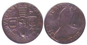 coin Liege liard 1744