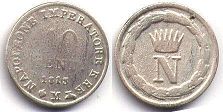 coin Kingdom of Italy 10 centesimi 1813