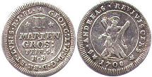 coin Brunswick-Luneburg-Calenberg 2 mariengroschen 1708