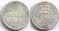 coin Mecklenburg-Schwerin 1 schilling 1832