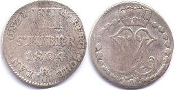 coin Berg 3 stuber 1804