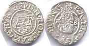 coin Hungary denar 1584