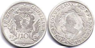 Münze Bayern 10 kreuzer 1770