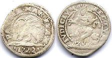 moneta Venice 5 soldi 1722