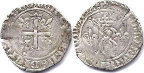coin France karolus 1488