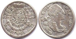 coin Bavaria 6 kreuzer 1766