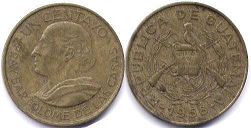 moneda Guatemala 1 centavo 1958