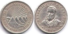 moneda Nicaragua 10 centavos 1956