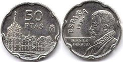 monnaie Espagne 50 pesetas 1997