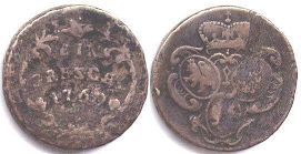 mince Bohemia grecshl (4 pfennig) 1760