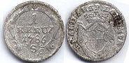 Münze Ansbach 1 kreuzer 1786