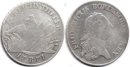 Münze Preußen 1 Thaler 1771
