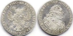 coin Saxony 1/24 taler 1740