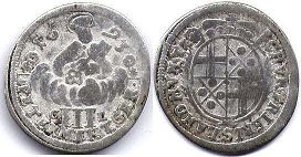 Münze Trier 3 petermengen 1693