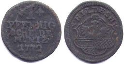 coin Hildesheim 1 pfennig 1772