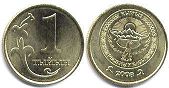 coin Kyrgyzstan 1 tiyin 2008