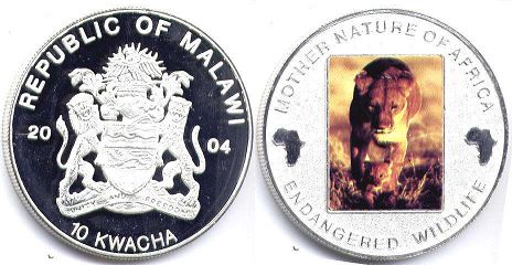 coin Malawi 10 kwacha 2004