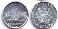 coin Peru 1 centimo 2007