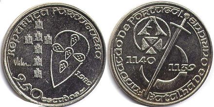 coin Portugal 250 escudos 1989