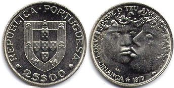 coin Portugal 25 escudos 1979