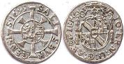 Münze Salzburg 1 kreuzer 1695