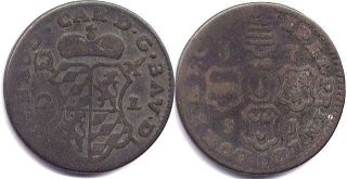 coin Liege 2 liards 1751