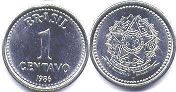 coin Brazil 1 centavo 1986