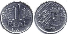 moeda brasil 1 real 1994