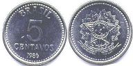 coin Brazil 5 centavos 1986