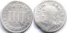 Münze Englisch Altsilber - James II 4 Pence