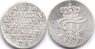 coin Mecklenburg-Schwerin 1 schilling 1799