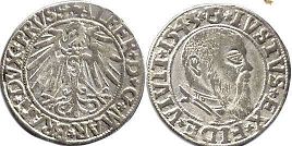 moneta Prussia grosze 1543