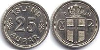 coin Iceland 25 aurar 1940