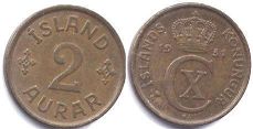 coin Iceland 2 aurar 1931