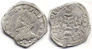 moneta Sicily 3 tari 1619